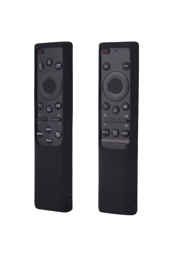 غطاء واقٍ لجهاز التحكم عن بعد سامسونج BN59 مناسب لتلفزيونات ذكية من 2018 إلى 2022 ومتوافق مع جهاز التحكم عن بعد طراز BN59-01385A/B ذو ثلاثة وأربعة أزرار، غطاء واقٍ أسود ضد السقوط والخدوش - Image 3